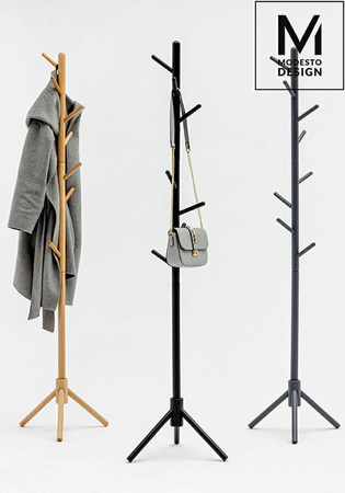 MODESTO wieszak stojący STICK naturalny - drewno bukowe (281.NATURAL) - Modesto Design