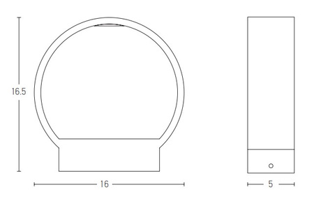 OUTDOOR WALL LIGHT LED 6W DARK BROWN (E268 Zambelis) - Zambelis