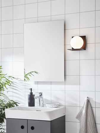 ZENIT Wall 1L IP44 Black/Opal 