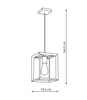 Napoli lampa wisząca czarna (LP-4146/1P-BL) - Light Prestige