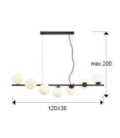 Inoa lampa wisząca 7L (494467) - Schuller