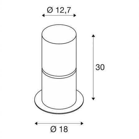 ROX ACRYL 30 E27 socket, stal szlachetna 304 (1001488) - SLV