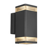 Lampa ścienna ELM Nordlux GU10 2X20W Aluminium Czarny