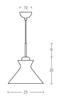 PENDANT LIGHT 1XE27 WHITE (180066 Zambelis) - Zambelis