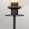 Kinkiet Sylvia - 1 źródło światła - Matowa czerń (ALM-SYLVIA-1WB-BK-CL) - Elstead Lighting