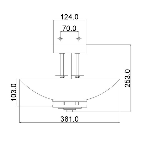Lampa sufitowa Hendrik (KL-HENDRIK-SF) - Elstead Lighting