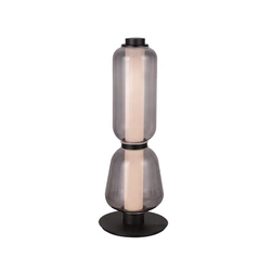 TABLE LED LIGHT 7W 3000K METAL-GLASS,BLACK-SMOKED GREY (23061 Zambelis) - Zambelis