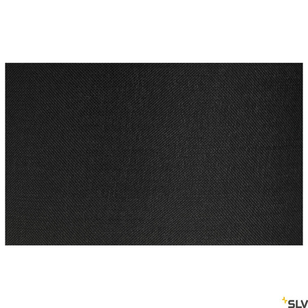 TENORA CL-1, lampa sufitowa, TC-(D,H,T,Q)SE, okrągła, czarny abażur, Ø/W 50/15 cm, maks. 69W (156050) - SLV