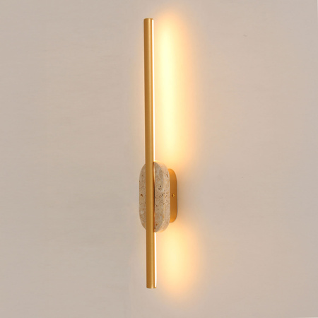 Kinkiet z metalu i trawertynu MAXLIGHT W0418 KINKIET AMOR 12W, IP44