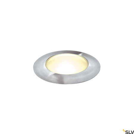 POWER TRAIL-LITE 42, zewnętrzna lampa gruntowa wpuszczana, LED, 3000 K, IP67, okrągła, stal nierdzewna 316 (228332) - SLV