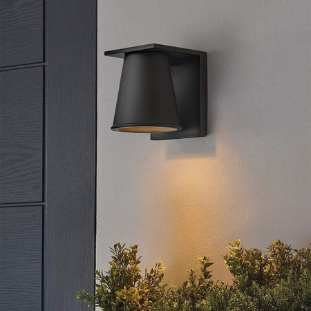 Latarnia naścienna Hans - 1 źródło światła - Strukturalna czerń (HK-HANS-S-BLK) - Elstead Lighting