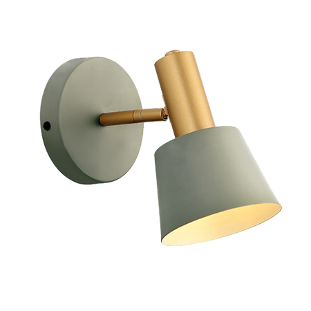 WALL LAMP E14 MAX 25W IRON  GREY - GOLD (20219 Zambelis) - Zambelis