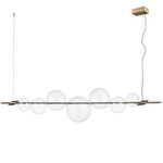 Ozdobna lampa wisząca AMORE LED złota 153 cm (ST-8869P-L) - Step into Design