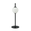LED TABLE LIGHT 6W 3000K GLASS &METAL  WHITE+BLACK (20134 Zambelis) - Zambelis