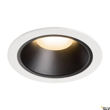 NUMINOS® DL XL, wewnętrzna oprawa sufitowa wpuszczana LED, biała/czarna, 2700 K 55° (1004003) - SLV