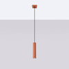Lampa wisząca LAGOS 1 ochra czerwona (SL.1489) - Sollux Lighting