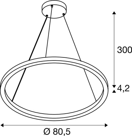 Lampa świecąca góra/dół ONE CUBE UP/DOWN 4000 K, DALI 2, Touch, czarna (1007671) - SLV