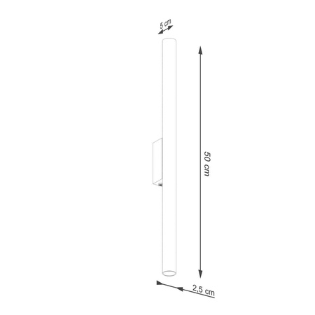 Kinkiet PASTELO 2 ochra czerwona (SL.1529) - Sollux Lighting