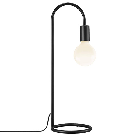 Lampa stołowa do dekoracyjnej żarówki PACO Nordlux E27 25W Metal Czarny