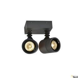 MYRA WALL, lampa ścienna i sufitowa outdoor, dwupunktowa, QPAR51, IP55, antracyt, maks.100W (233095) - SLV