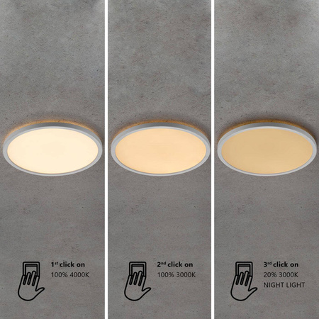 Lampy sufitowe OJA Nordlux LED  Tworzywo sztuczne Chrom
