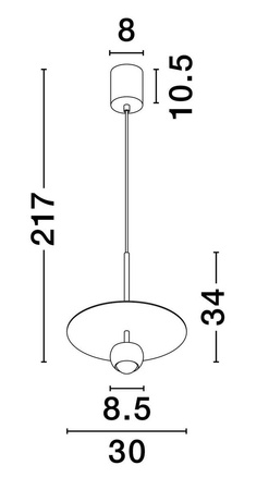 Lampa wisząca wewnętrzna BAILA (LE44535) - Luces Exclusivas