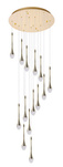 Lampa wisząca DALMA 14 ROUND Złoty (AZ6012) - Azzardo