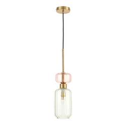Szklana lampa wisząca MOLLY GREEN 1xE14 (ML1824) - Milagro