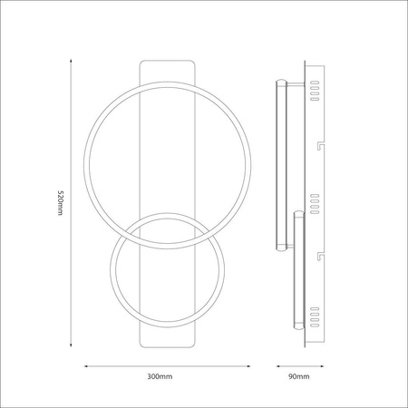 Lampa sufitowa ROWENA 14W LED (ML1851) - Milagro