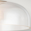 Półplafon Sylvia - 1 źródło światła - Matowa czerń (ALM-SYLVIA-SF-BK-CL) - Elstead Lighting