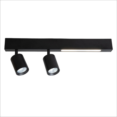 Lampa Sufitowa Magnet 9W+2xGU10 3000/4000K Czarny (ML1132) - Milagro