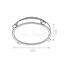 Oprawa wpuszczana MAXI RING LED kol. CZARNY STRUKTURA (37950-L930-D9-00-12) - Aqform (Aquaform)