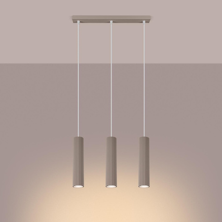 Lampa wisząca KARBON 3L taupe (SL.1774) - Sollux Lighting