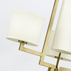 Żyrandol Hampton - 4 źródła światła - Szczotkowany mosiądz (HK-HAMPTON4-BB) - Elstead Lighting