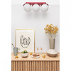 KUUL B burgundowa lampa sufitowa / plafon (KLB34000) - Ummo