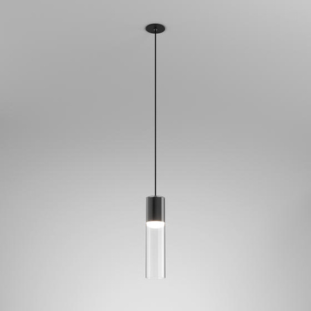 Lampa Wisząca MODERN GLASS Tube LED G/K Kol. Czarny 4000K TP (59831-M940-D9-00-12) - AqForm