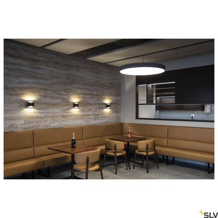 CARISO 2 WL, lampa ścienna natynkowa LED indoor, kolor czarny/złoty 2700K (151710) - SLV