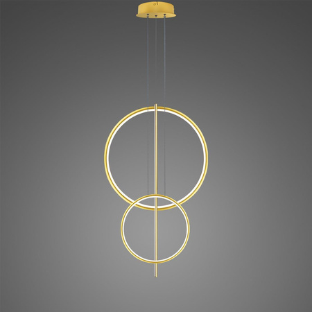 Lampa wisząca Linea No.5 60/40cm złota 3k (LA087/2P_60_40_100_3k_gold) - ALTAVOLA DESIGN