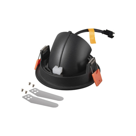 NUMINOS® GIMBLE S, oprawa sufitowa wpuszczana czarna/chromowana 3000 K 20° (1005887) - SLV