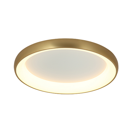 CEILING LIGHT 60W 3000K ALUMINUM & ACRYLIC DIMMABLE ANTIQUE GOLD BRASS (2058 Zambelis) - Zambelis