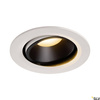 NUMINOS® MOVE DL L, wewnętrzna oprawa sufitowa wpuszczana LED, biała/czarna 2700 K 40° obrotowa i pochylana (1003640) - SLV
