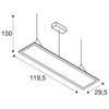 L-LINE 60 LED, IP44, alu anod (1001300) - SLV