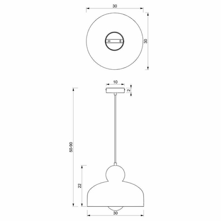 Lampa Wisząca HARALD GOLD/GREEN 1xE27 (MLP7694) - Milagro