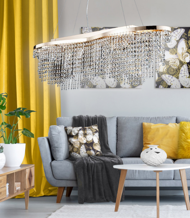 Lampa wisząca Toils Diamant Crystal (DIA600-07-G) Maytoni - żyrandol