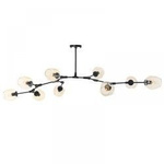 Lampa wisząca MODERN ORCHID-9 bursztynowo czarna 150 cm (ST-1232-9) - Step into Design