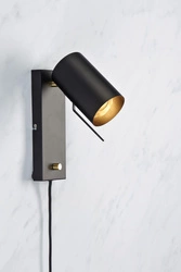 CARRIE Kinkiet 1L Czarny