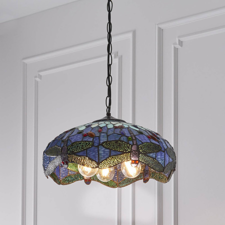 Lampa Wisząca Dragonfly blue (64080) Tiffany