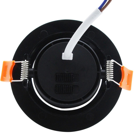Ruchome oczko podtynkowe Plus czarne LED CCT (LP-1506/1RS BK) - Light Prestige