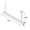 Q-LINE DALI SINGLE LED, ściemnialna (1001310) - SLV - żyrandol