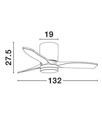 Lampa sufitowa z wiatrakiem GUARAYOS (LE44968) - Luces Exclusivas